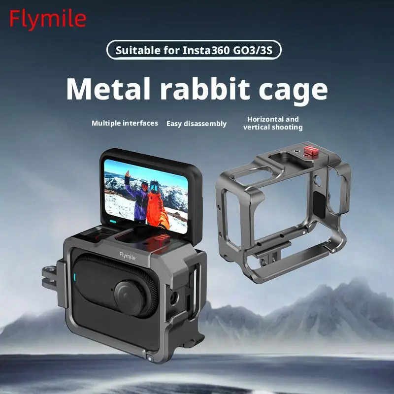 Flymile Expansion Frame for Insta360 GO 3/GO 3S Cold Shoe Protective Bracket Hard Frame Housing Case Sports Camera Accessor J8S0
Flymile Expansion Frame for Insta360 GO 3/GO 3S Cold Shoe Protective Bracket Hard Frame Housing Case Sports Camera Accessor J8S0