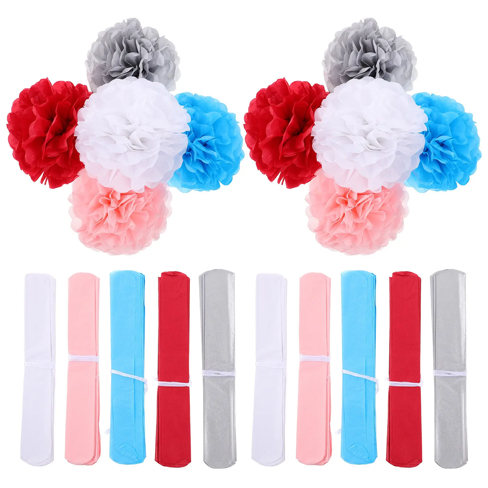 50Pcs Paper Pom Poms Decorative Flower Balls Wedding Party Christmas Hanging Decorations Tissue Ball Ornaments for Event Decor
50Pcs Paper Pom Poms Decorative Flower Balls Wedding Party Christmas Hanging Decorations Tissue Ball Ornaments for Event Decor