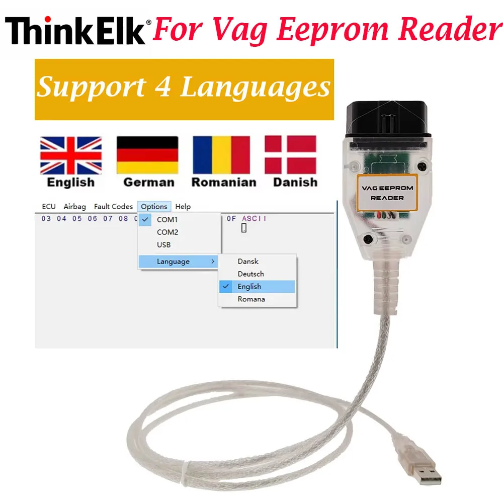 For Vag Eeprom Programmer Reader Read Write Eeprom Immobilizer Mileage Correction for FabiaMk1 for Passat B5 / B5 +for Audi A2
For Vag Eeprom Programmer Reader Read Write Eeprom Immobilizer Mileage Correction for FabiaMk1 for Passat B5 / B5 +for Audi A2