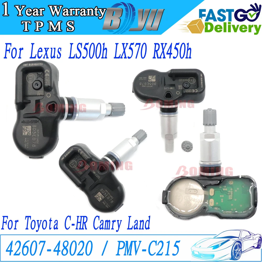 PMV-C215 42607-48020 Датчик давления в шинах TPMS для Lexus ES LC LS RX Toyota Land Cruiser Camry C-HR RAV4 Yaris 433 МГц
PMV-C215 42607-48020 Датчик давления в шинах TPMS для Lexus ES LC LS RX Toyota Land Cruiser Camry C-HR RAV4 Yaris 433 МГц