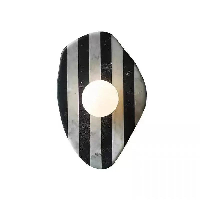 French minimalist modern marble wall lamp special creative living room bedroom study decorative wall lamp
French minimalist modern marble wall lamp special creative living room bedroom study decorative wall lamp