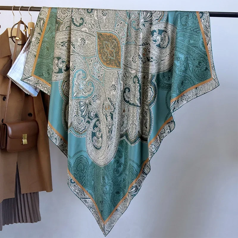 High-end Elegant Women Exquisite Sri Lankan Print Quality 16MM Plain Satin Silk Hand-rolled Edge Large Square Scarf Shawl
High-end Elegant Women Exquisite Sri Lankan Print Quality 16MM Plain Satin Silk Hand-rolled Edge Large Square Scarf Shawl