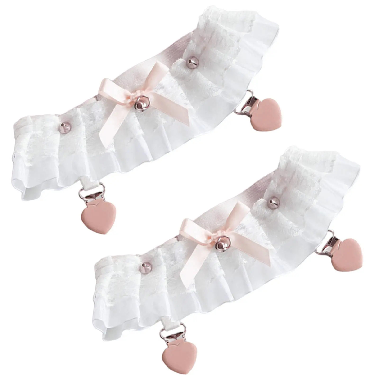 1Pair Garters for Bride White Lace Thigh Garters with Clips Sweet Elegant Bridal Accessories for Wedding Day Party Cosplay
1Pair Garters for Bride White Lace Thigh Garters with Clips Sweet Elegant Bridal Accessories for Wedding Day Party Cosplay