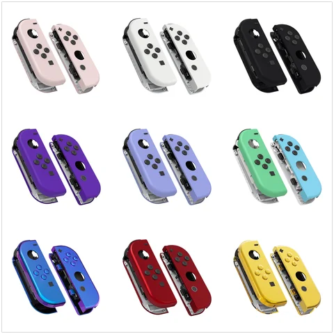 eXtremeRate DIY Replacement Shell Case for NS Switch & OLED JoyCon, Custom Controller Housing Cover With Full Set Buttons