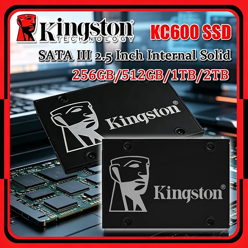 Kingston KC600 SSD 1TB 256GB 512GB 2TB SATA 3 2.5 Inch Internal Solid State Drive HDD Hard Disk HD 1TB SSD Desktop Laptop PC
Kingston KC600 SSD 1TB 256GB 512GB 2TB SATA 3 2.5 Inch Internal Solid State Drive HDD Hard Disk HD 1TB SSD Desktop Laptop PC