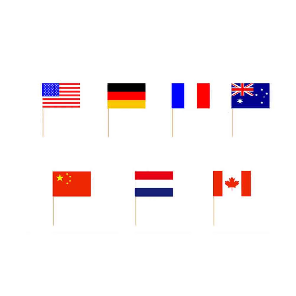 50pcs Wooden National Flag Picks Cake Toppers Party Supplies Cocktail Stick Flags Mini Food Picks Bar Tools Kitchen Gadgets
50pcs Wooden National Flag Picks Cake Toppers Party Supplies Cocktail Stick Flags Mini Food Picks Bar Tools Kitchen Gadgets
