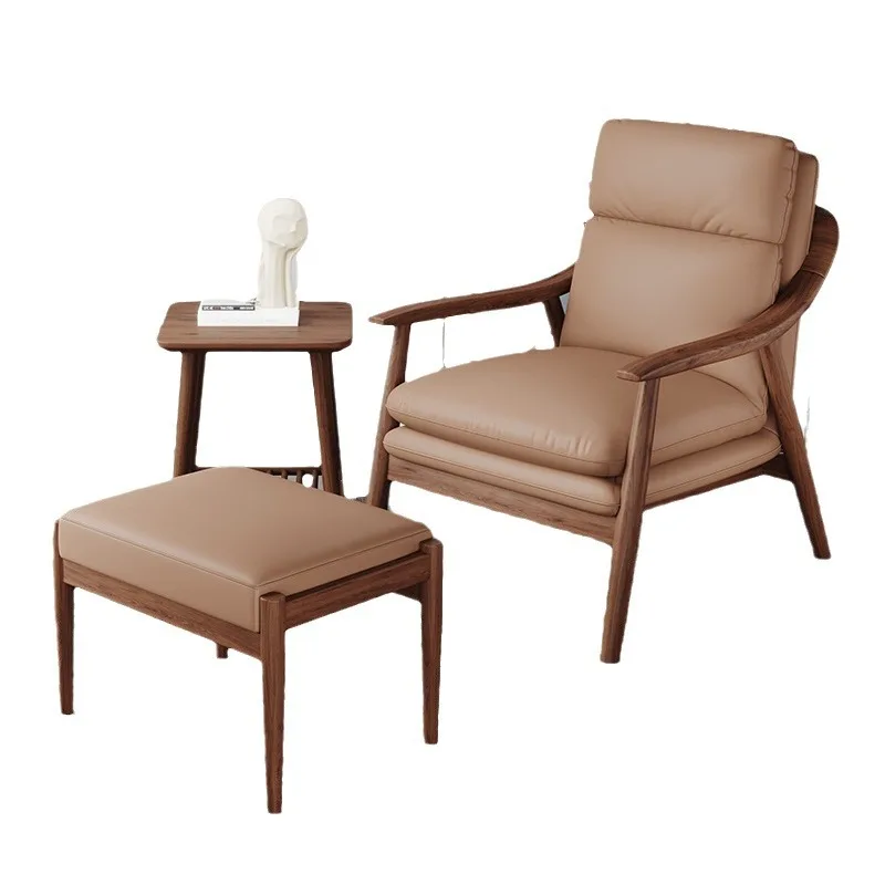 Single sofa chair, solid wood leather single chair, modern simplicity and light luxury
Single sofa chair, solid wood leather single chair, modern simplicity and light luxury