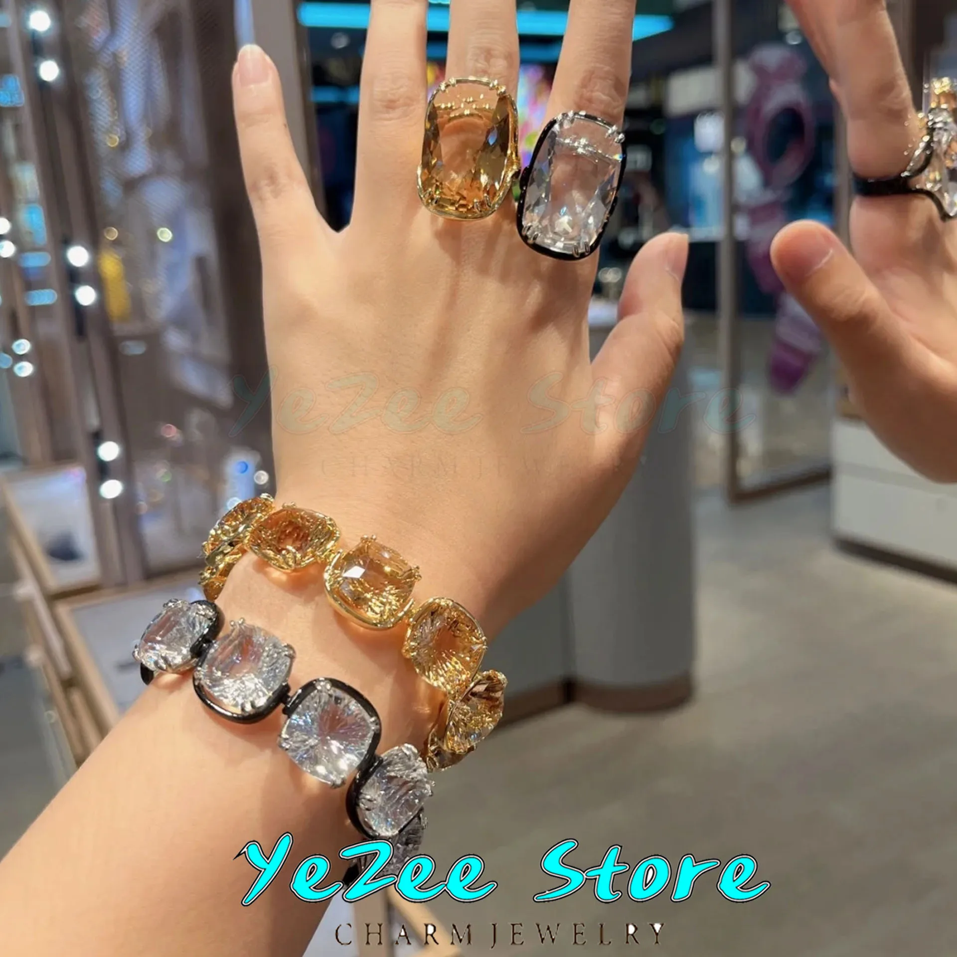 Original High Quality Octagon Crystal Jewelry Austrian Color Necklace Earring Ring Bracelet Fine Exquisite Gift Christmas Gift
Original High Quality Octagon Crystal Jewelry Austrian Color Necklace Earring Ring Bracelet Fine Exquisite Gift Christmas Gift