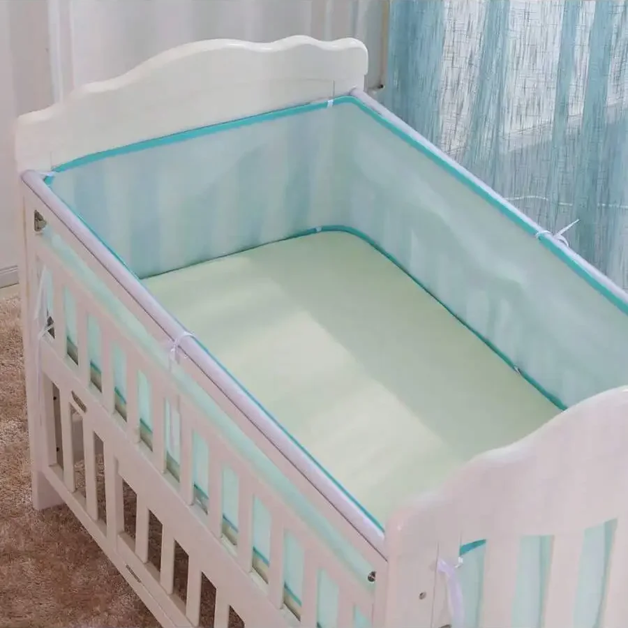 1set/2pcs Breathable Mesh Baby Bed Liner, Anti-Fall Fence for baby cot, Suitable for 120*60cm/130*70cm Crib for all seasons
1set/2pcs Breathable Mesh Baby Bed Liner, Anti-Fall Fence for baby cot, Suitable for 120*60cm/130*70cm Crib for all seasons