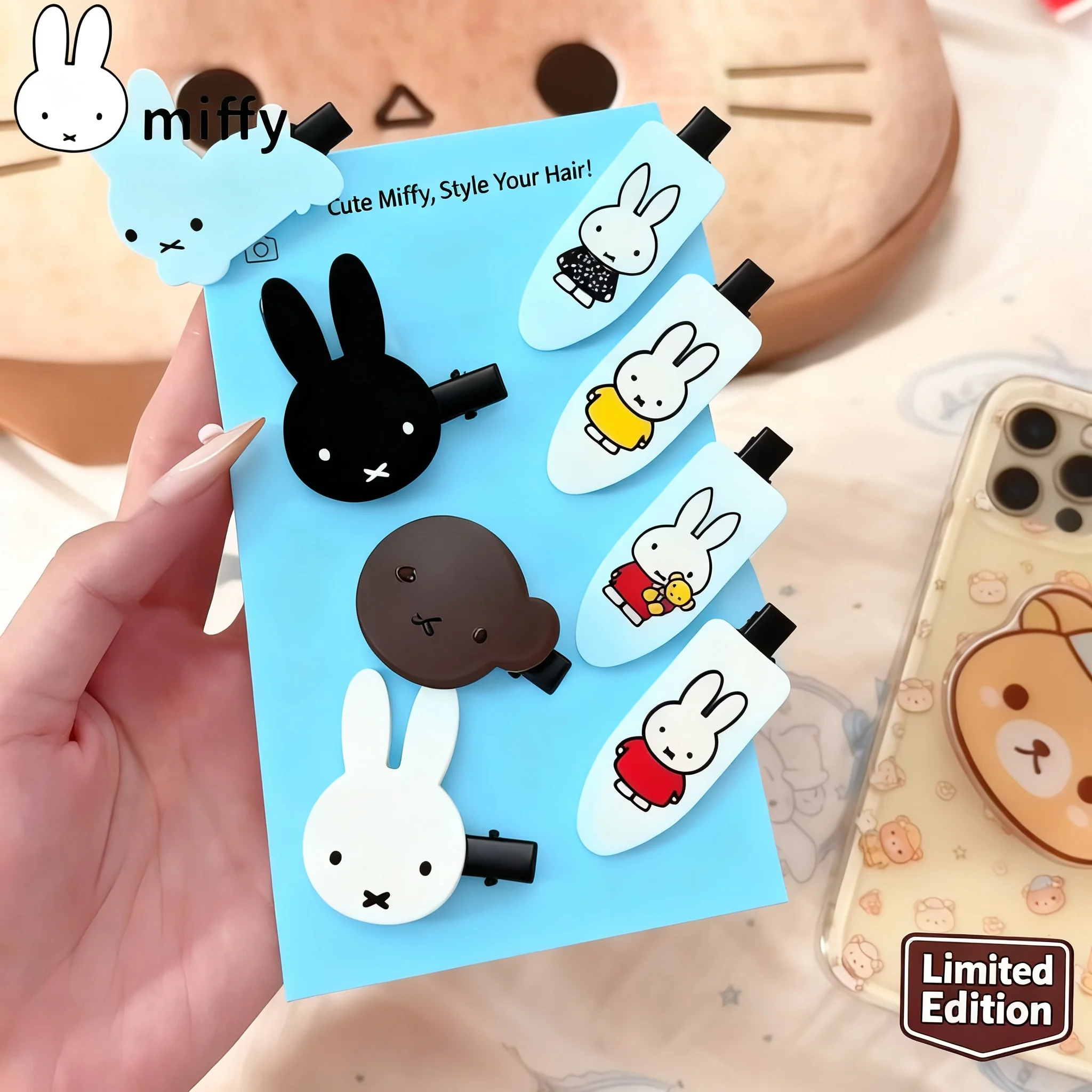 Miffy Bangs Clip Kawaii Brown Hairpin Sweet Cartoon Head Accessories Student Girl Birthday Christmas Gifts Cute
Miffy Bangs Clip Kawaii Brown Hairpin Sweet Cartoon Head Accessories Student Girl Birthday Christmas Gifts Cute