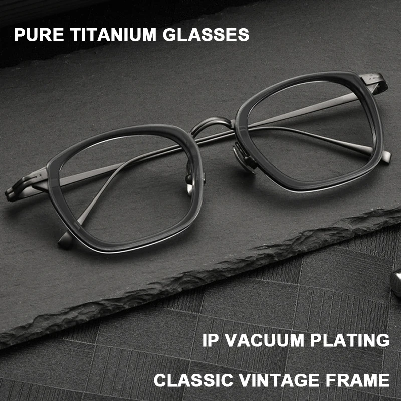 Ultra Light Eyeglasses Women's Vintage Business Casual Pure Titanium Eyewear Square Luxury Brand Glasses Frame Men Spectacles
Ultra Light Eyeglasses Women's Vintage Business Casual Pure Titanium Eyewear Square Luxury Brand Glasses Frame Men Spectacles