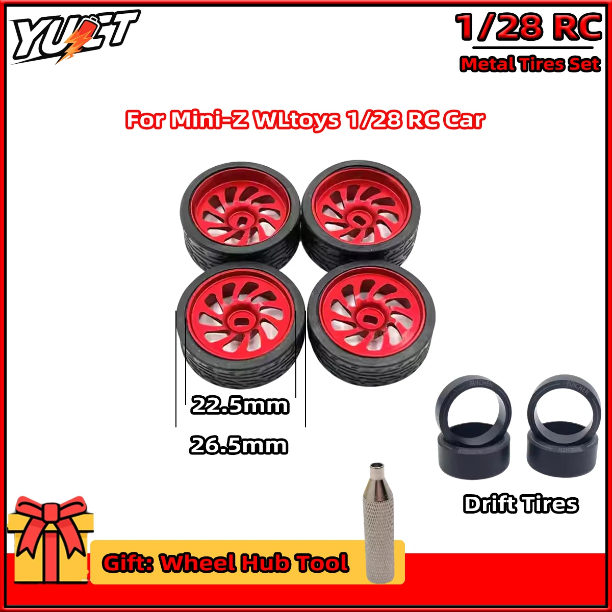 Wltoys K989 Metal Wheel Hub Rally Tires Drift Tire for MINI-Q MINI-D MINI-Z DRZ 1/28 284131 K979 K969 RC Car Metal Upgrade Parts
Wltoys K989 Metal Wheel Hub Rally Tires Drift Tire for MINI-Q MINI-D MINI-Z DRZ 1/28 284131 K979 K969 RC Car Metal Upgrade Parts