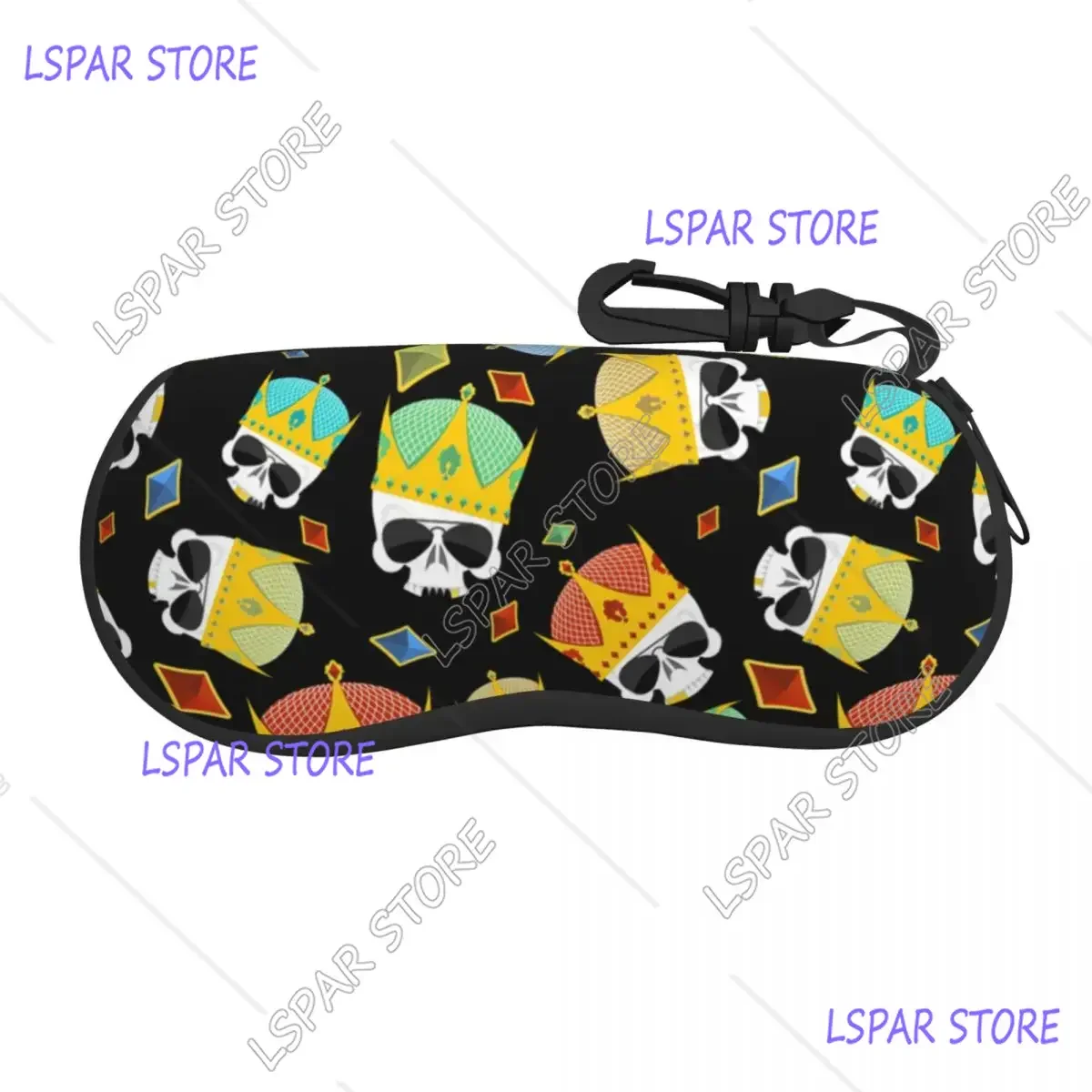 Portable Eyewear Case Cover Crown Skull Sunglasses Soft Glasses Box With Lanyard Zipper Eyeglass Protector
Portable Eyewear Case Cover Crown Skull Sunglasses Soft Glasses Box With Lanyard Zipper Eyeglass Protector