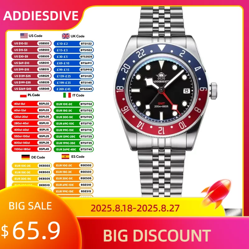 ADDIESDIVE Men Watch Luminous Date Calendar GMT Quartz Watches Stainless Steel Dress Business Luminous Wristwatches Reloj Hombre
ADDIESDIVE Men Watch Luminous Date Calendar GMT Quartz Watches Stainless Steel Dress Business Luminous Wristwatches Reloj Hombre