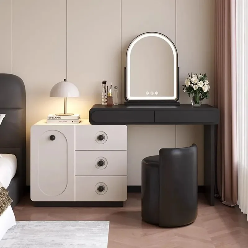Storage Makeup Vanity Chair Minimalist Mirror Women Vanity Makeup Desk Dressing Table Modern Luxury Home Furniture Accessories
Storage Makeup Vanity Chair Minimalist Mirror Women Vanity Makeup Desk Dressing Table Modern Luxury Home Furniture Accessories