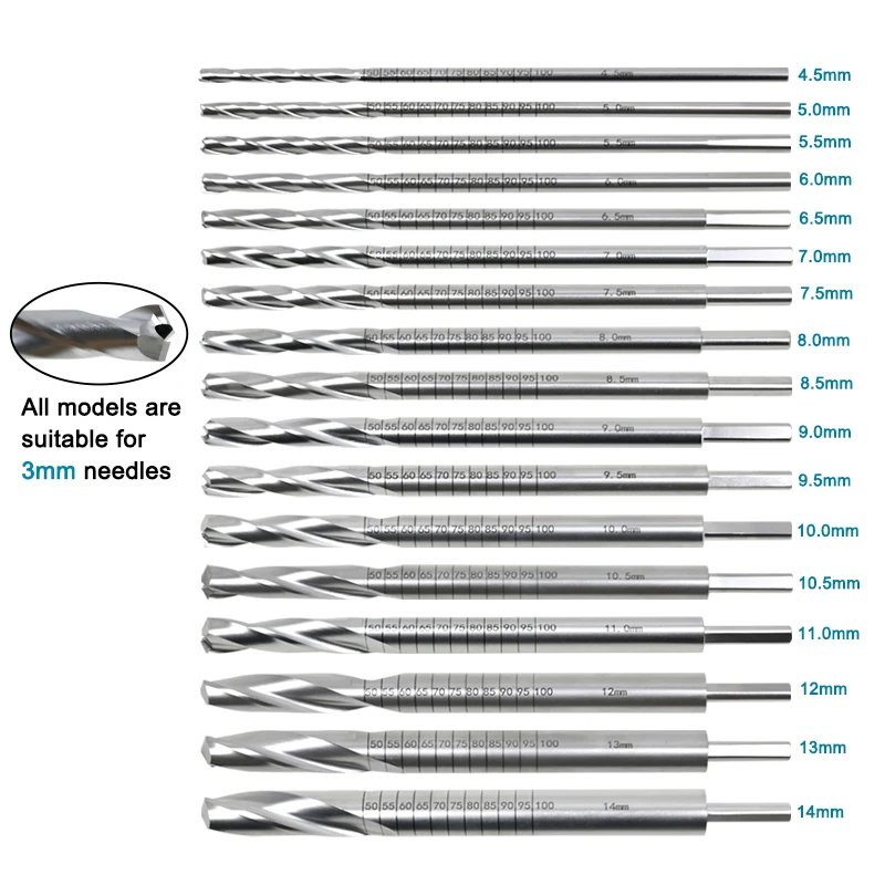 GREATLH Orthopedic Instrument Tibia Cannulated Drill Bits Cannulated Reamer Hole Expand Hollow Drill Bit Stainless Steel
GREATLH Orthopedic Instrument Tibia Cannulated Drill Bits Cannulated Reamer Hole Expand Hollow Drill Bit Stainless Steel