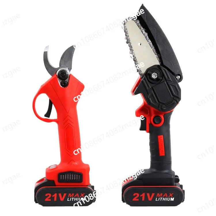 21V electric pruning fruit tree radio scissors saw rechargeable small lithium battery mini electric chain saw combination
21V electric pruning fruit tree radio scissors saw rechargeable small lithium battery mini electric chain saw combination