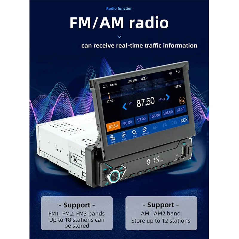A30F-1Set Car Portable Radio Bluetooth MP5 FM The Host 9612W Car Retractable Screen Wireless Carplay Android Auto
A30F-1Set Car Portable Radio Bluetooth MP5 FM The Host 9612W Car Retractable Screen Wireless Carplay Android Auto