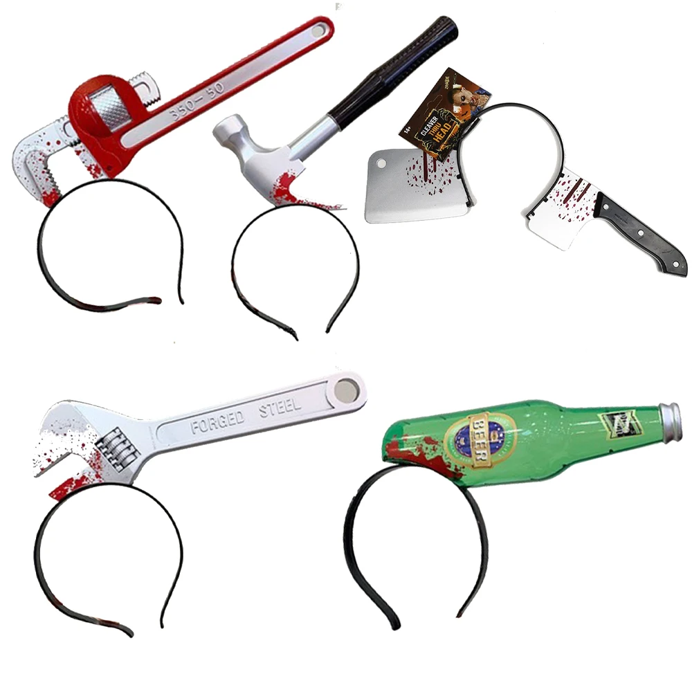 Halloween Scary Props Headbands Cosplay Rubber Plastic Knife Cleaver Scissor Hair Accessories Adult Carnival Party Decor Props
Halloween Scary Props Headbands Cosplay Rubber Plastic Knife Cleaver Scissor Hair Accessories Adult Carnival Party Decor Props
