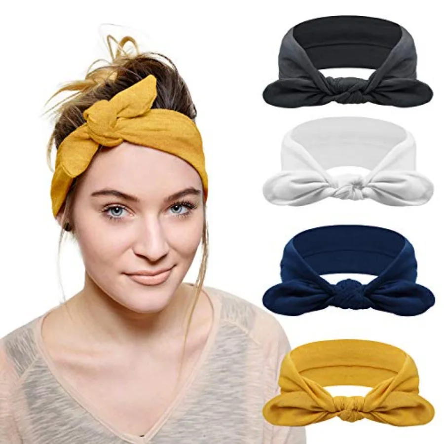 DRESHOW Headbands for Women Bow Knotted Hair Band Faial loth Rabbit Ears Running Sport Elasti Hair Wrap
DRESHOW Headbands for Women Bow Knotted Hair Band Faial loth Rabbit Ears Running Sport Elasti Hair Wrap