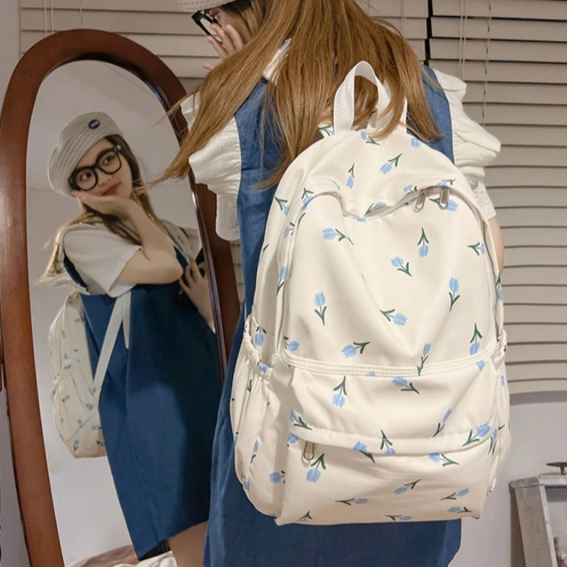 Fresh Women Floral Large Capacity Backpacks Schoolbag for Kawaii Girls Student Waterproof Backpack Cute Teenager Travel Book Bag
Fresh Women Floral Large Capacity Backpacks Schoolbag for Kawaii Girls Student Waterproof Backpack Cute Teenager Travel Book Bag