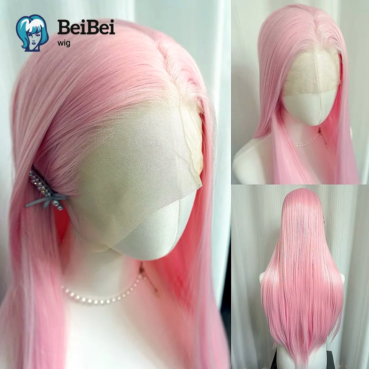 Sakura Pink Synthetic Lace Wig Lolita Wigs for Women Free Parting Glueless Hair Wigs Long Straight Lace Front Wig for Cosplay
Sakura Pink Synthetic Lace Wig Lolita Wigs for Women Free Parting Glueless Hair Wigs Long Straight Lace Front Wig for Cosplay