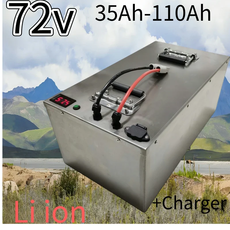 72V 110Ah Lithium Battery 40Ah 50Ah 60Ah 70Ah 80Ah 100Ah 110Ah Li ion for Trolling Motor Hybrids Motorcycles Golf Cart Robot
72V 110Ah Lithium Battery 40Ah 50Ah 60Ah 70Ah 80Ah 100Ah 110Ah Li ion for Trolling Motor Hybrids Motorcycles Golf Cart Robot