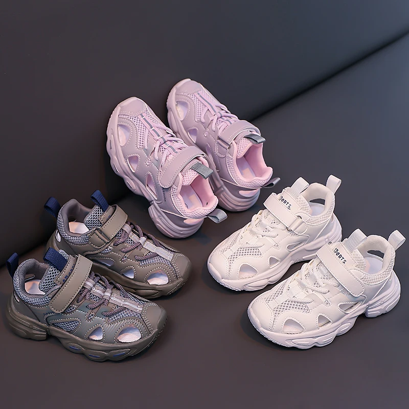 Children Sports Sandals Hollowed-out Mesh Breathable Students Running Shoes Soft Sole 2025 New Boys Girls Sneakers for Summer
Children Sports Sandals Hollowed-out Mesh Breathable Students Running Shoes Soft Sole 2025 New Boys Girls Sneakers for Summer