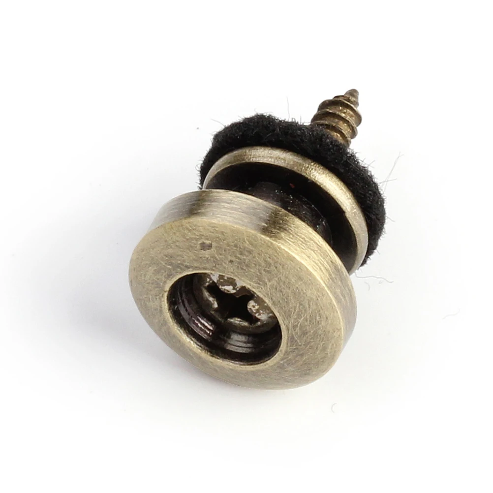 6Pcs Guitar Strap Attachment Metal End Buttons with Felt Padding Tool Free Installation for Electric Acoustic Bass Fixator
6Pcs Guitar Strap Attachment Metal End Buttons with Felt Padding Tool Free Installation for Electric Acoustic Bass Fixator