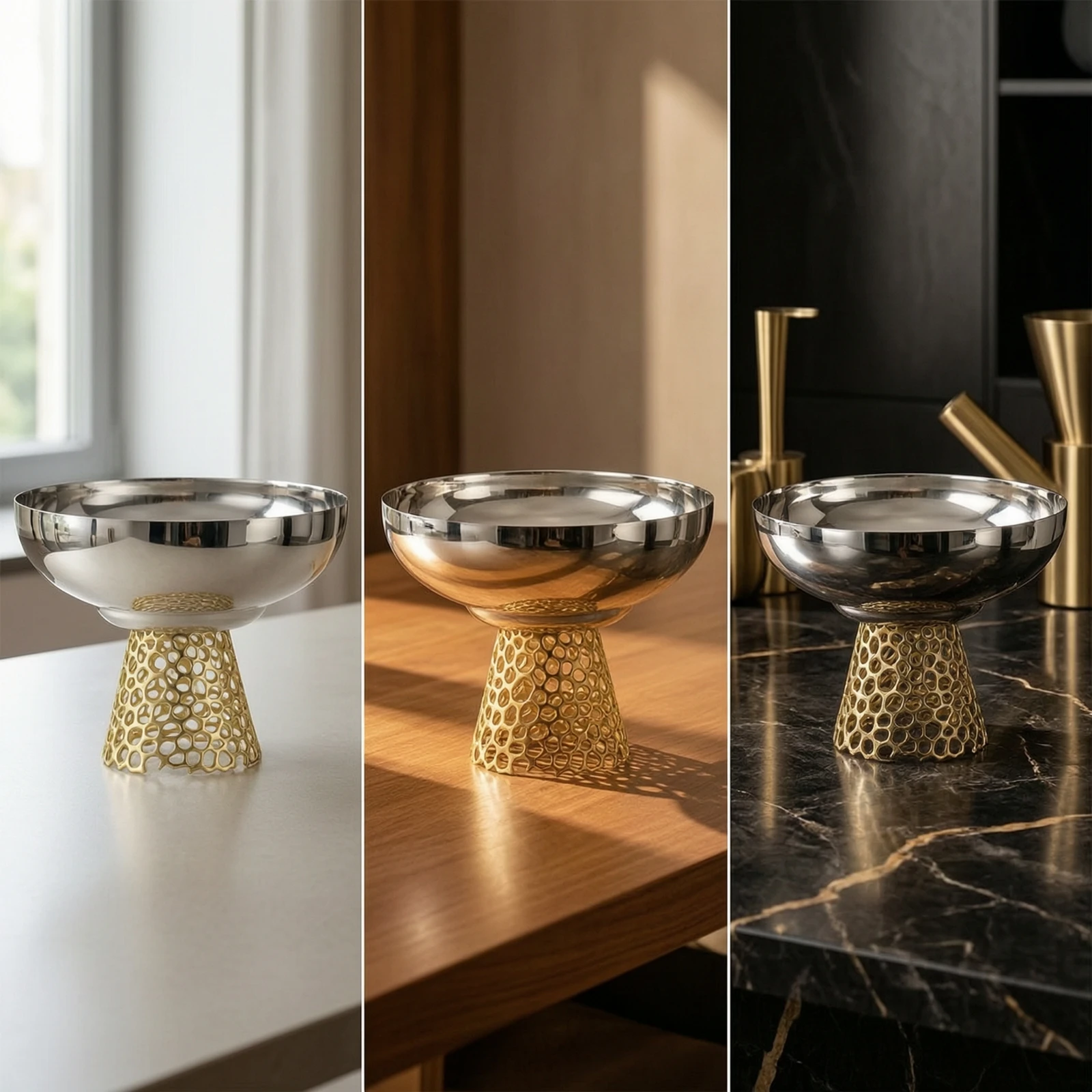 Fruit Bowl with Pedestal Mirror-Polished Pedestal Bowl Decorative Luxe for Dining Table, Kitchen
Fruit Bowl with Pedestal Mirror-Polished Pedestal Bowl Decorative Luxe for Dining Table, Kitchen