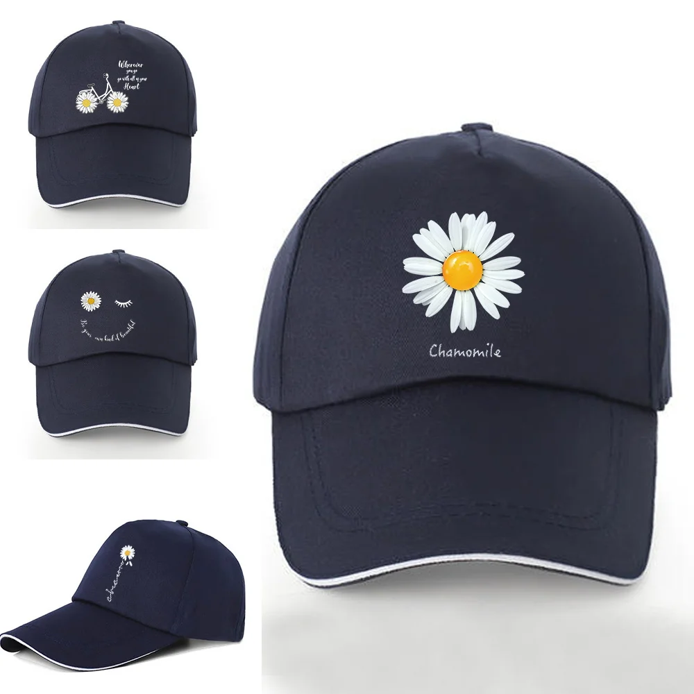 Casual Baseball Caps Snapback Spring Summer Hip Hop Cap Men Women Adjustable Pure Cotton Daisy Print Outdoor Sport Visors Caps
Casual Baseball Caps Snapback Spring Summer Hip Hop Cap Men Women Adjustable Pure Cotton Daisy Print Outdoor Sport Visors Caps