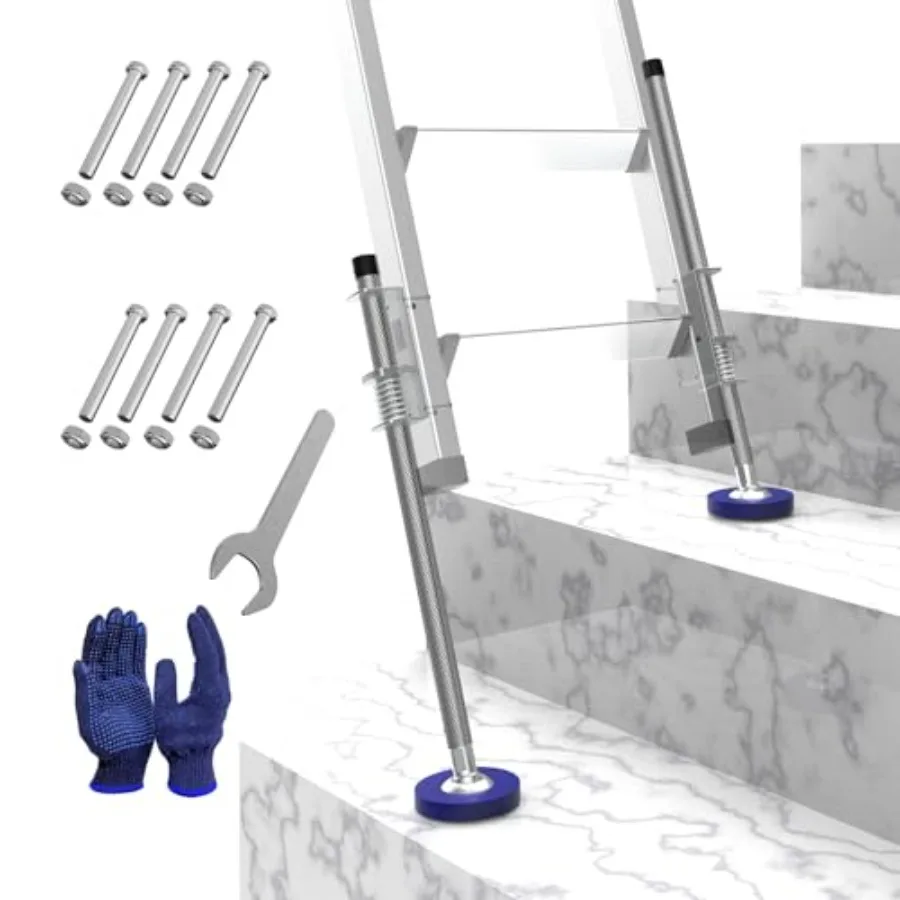 【Spot goods】Blue Ladder Levelers for Type III and IA Extension Ladders up to 32' with Anti-Slip Threaded and Adjustable Extensi
【Spot goods】Blue Ladder Levelers for Type III and IA Extension Ladders up to 32' with Anti-Slip Threaded and Adjustable Extensi