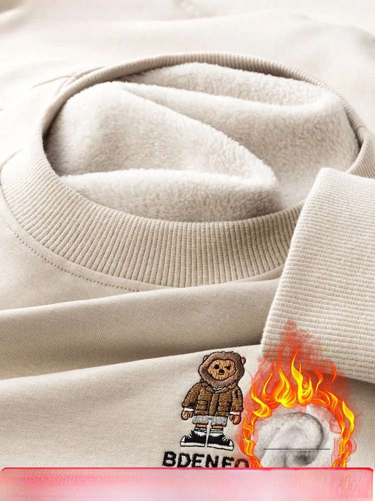 Мужская утепленная флисовая толстовка из вельвета с длинным рукавом, круглым вырезом и вышивкой, теплая, молодежная, модная, зимняя
Мужская утепленная флисовая толстовка из вельвета с длинным рукавом, круглым вырезом и вышивкой, теплая, молодежная, модная, зимняя