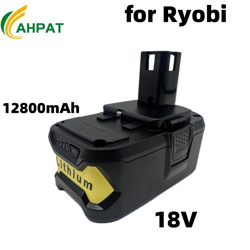 High Capacity 18V 12800mAh Li-Ion For Ryobi Hot P108 RB18L40 Rechargeable Battery Pack Power Tool Battery Ryobi ONE
High Capacity 18V 12800mAh Li-Ion For Ryobi Hot P108 RB18L40 Rechargeable Battery Pack Power Tool Battery Ryobi ONE