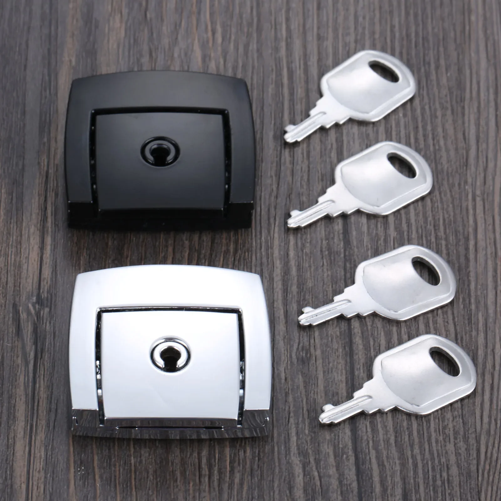 46*45mm Lock Metal Security Toggle Hasp Latch Lock With Double Keys For Cabinets Tools Box Silver/Black Industry Hardware
46*45mm Lock Metal Security Toggle Hasp Latch Lock With Double Keys For Cabinets Tools Box Silver/Black Industry Hardware