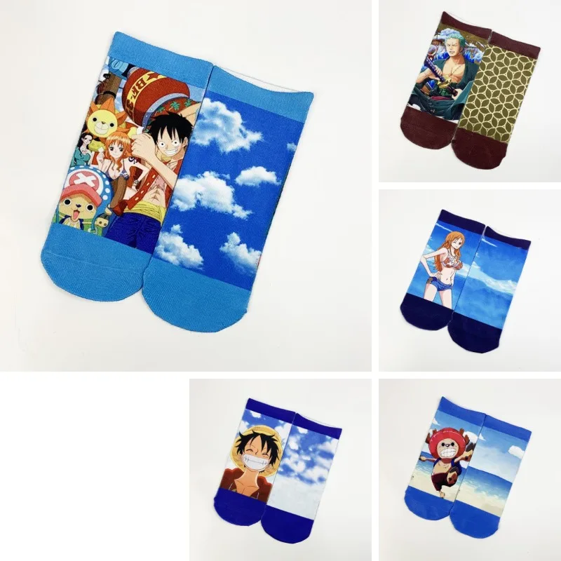 Cute Cartoon Anime One Piece Series Socks Role Creativity Printing Leisure Breathable and Sweat-wicking Ankle Socks
Cute Cartoon Anime One Piece Series Socks Role Creativity Printing Leisure Breathable and Sweat-wicking Ankle Socks