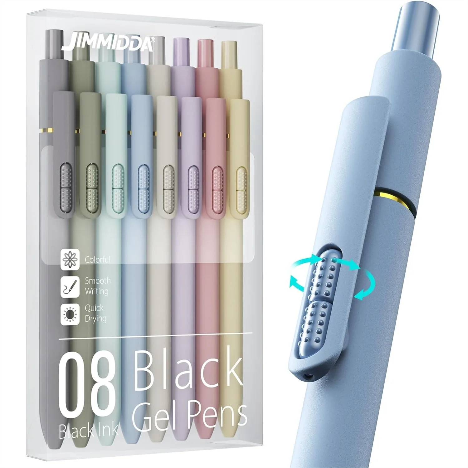 8Pcs Black Gel Pens 0.7mm Medium Point Smooth Writing Quick Drying Retractable Pen for Office School
8Pcs Black Gel Pens 0.7mm Medium Point Smooth Writing Quick Drying Retractable Pen for Office School