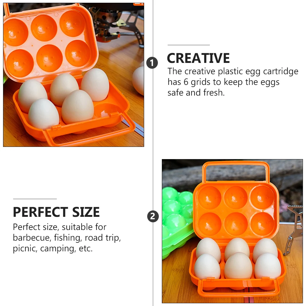 2pcs Portable Egg Holder Orange Plastic Camping Storage Boxes Food Containers Thickened Cases Safe Fresh Spring Lock Travel
2pcs Portable Egg Holder Orange Plastic Camping Storage Boxes Food Containers Thickened Cases Safe Fresh Spring Lock Travel