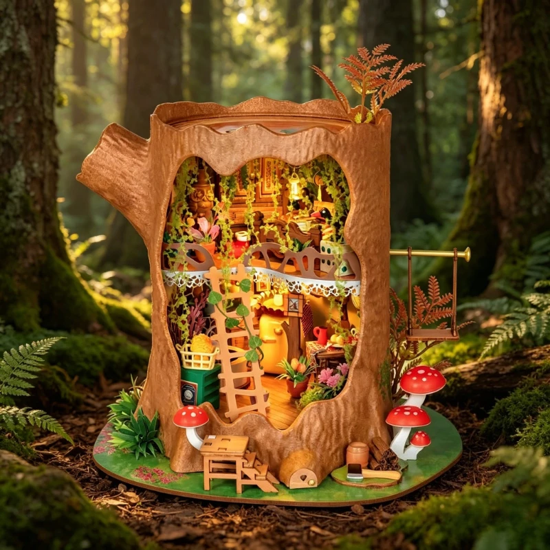 Fairy Tale Style DIY Mini Tree House, Creative Assembly Ornament, Home Decor, Collectible, Christmas & Birthday Gift
Fairy Tale Style DIY Mini Tree House, Creative Assembly Ornament, Home Decor, Collectible, Christmas & Birthday Gift