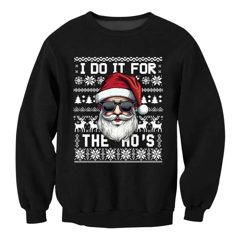 Merry Christmas Graphic Sweatshirt Woman Man Black Couple Cosplay Pullover Long Sleeve Costume Hoodie Family Party Clothes
Merry Christmas Graphic Sweatshirt Woman Man Black Couple Cosplay Pullover Long Sleeve Costume Hoodie Family Party Clothes