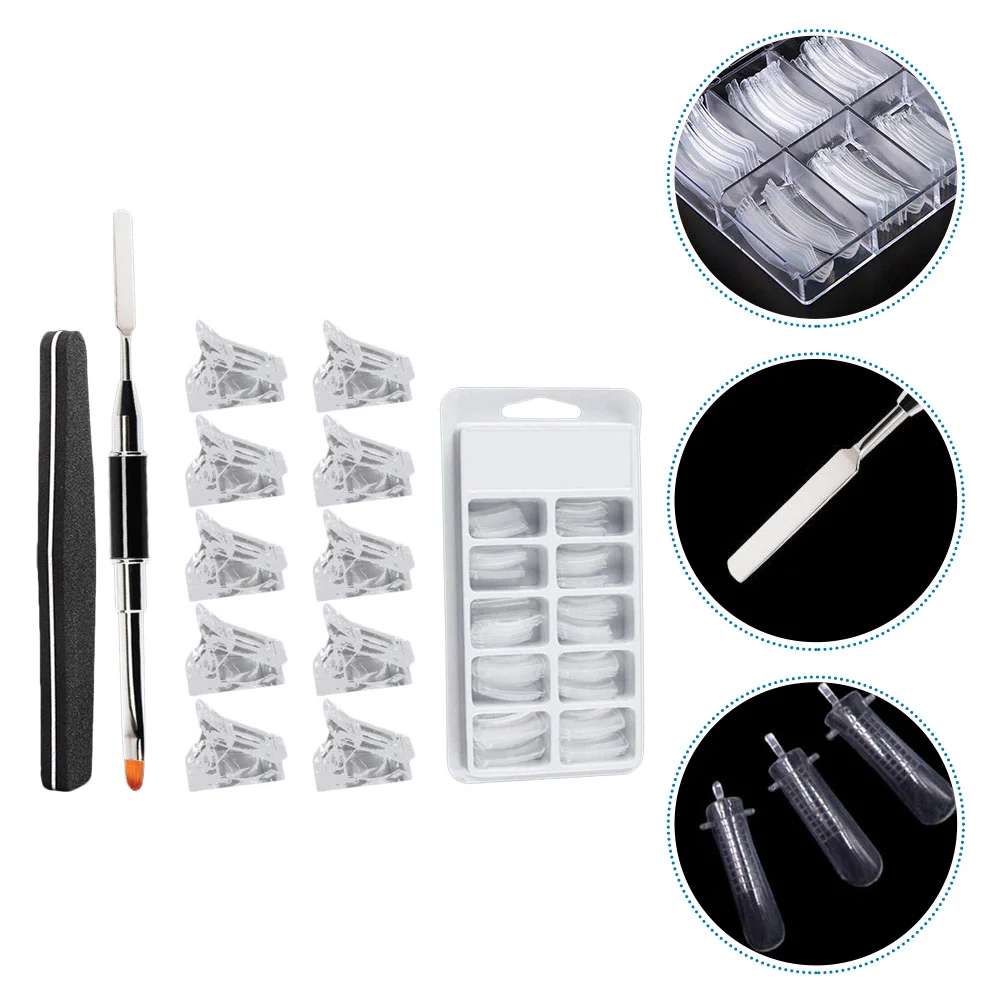 Nail Extension Set Compact Size Manicure Stencils Seal Molds Plastic Extending Nails
Nail Extension Set Compact Size Manicure Stencils Seal Molds Plastic Extending Nails