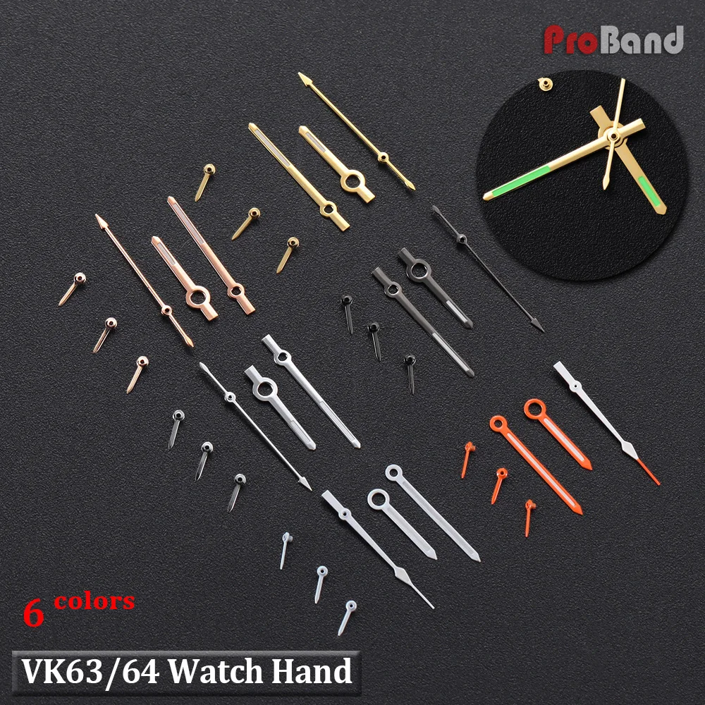 VK63 VK64 Watch Hands C3 Green Luminous for VK63/64 Quartz Movement Orange Silver Blue Pointers Parts for Seamaster Snowflake
VK63 VK64 Watch Hands C3 Green Luminous for VK63/64 Quartz Movement Orange Silver Blue Pointers Parts for Seamaster Snowflake