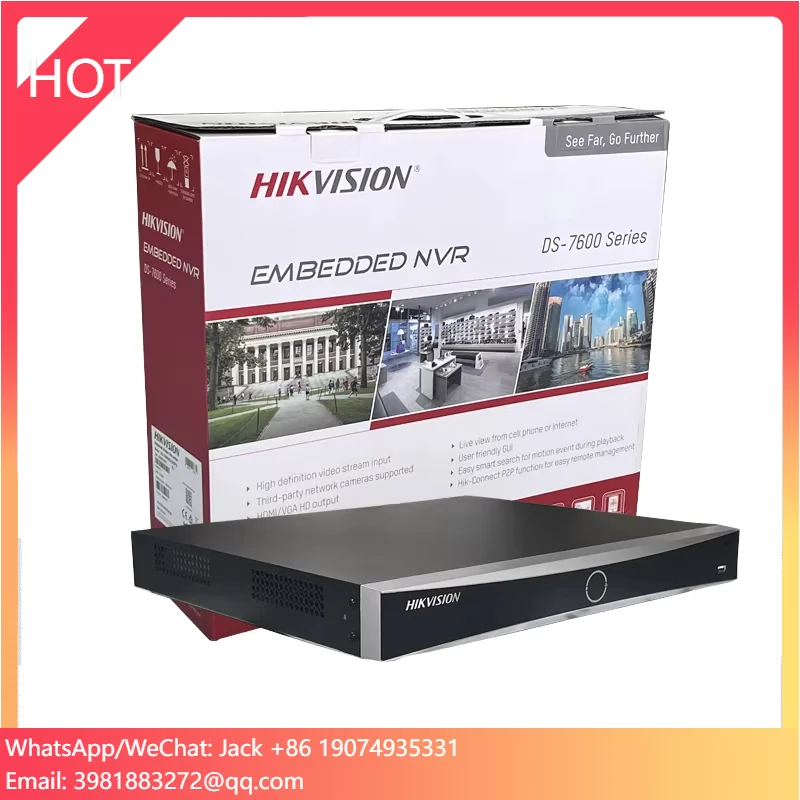 4K PoE NVR DS-7608NXI-k2/8P & DS-7616NXI-k2/16P 8/16 Channel Network Video Recorder With 8MP & 2 SATA IP CCTV Camera
4K PoE NVR DS-7608NXI-k2/8P & DS-7616NXI-k2/16P 8/16 Channel Network Video Recorder With 8MP & 2 SATA IP CCTV Camera