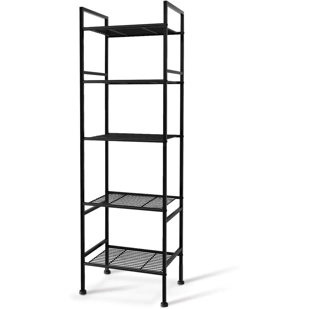5-Tier Metal Rack Shelves for Storage and Organization
5-Tier Metal Rack Shelves for Storage and Organization