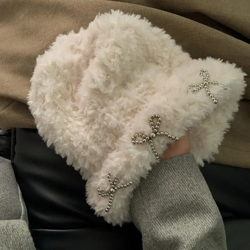 39BD Adult Slouchy Beanie Hat Keep Warm Hat with Metal Bowknot Decal Cold Weather Hat
39BD Adult Slouchy Beanie Hat Keep Warm Hat with Metal Bowknot Decal Cold Weather Hat