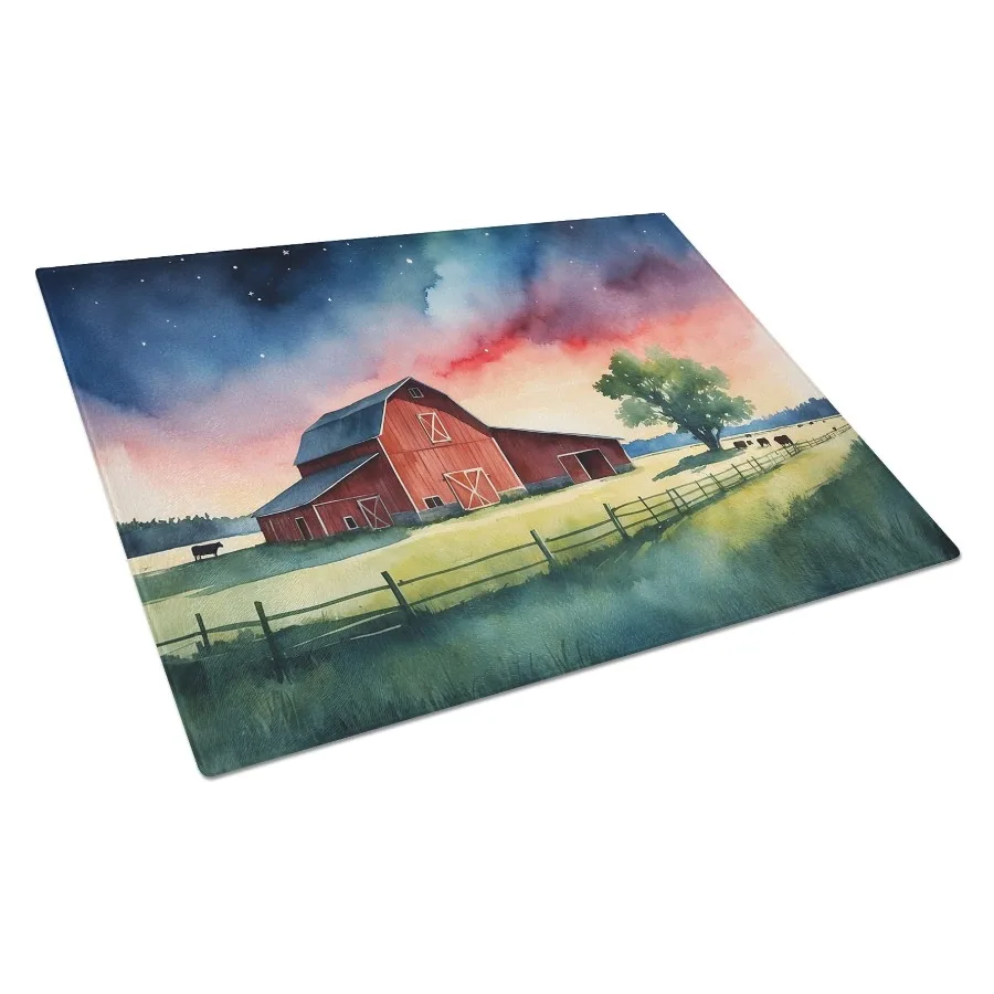 Разделочная доска для стекла Barn at Twilight, кухонная разделочная и сервировочная доска из закаленного стекла, разделочная доска большого размера
Разделочная доска для стекла Barn at Twilight, кухонная разделочная и сервировочная доска из закаленного стекла, разделочная доска большого размера