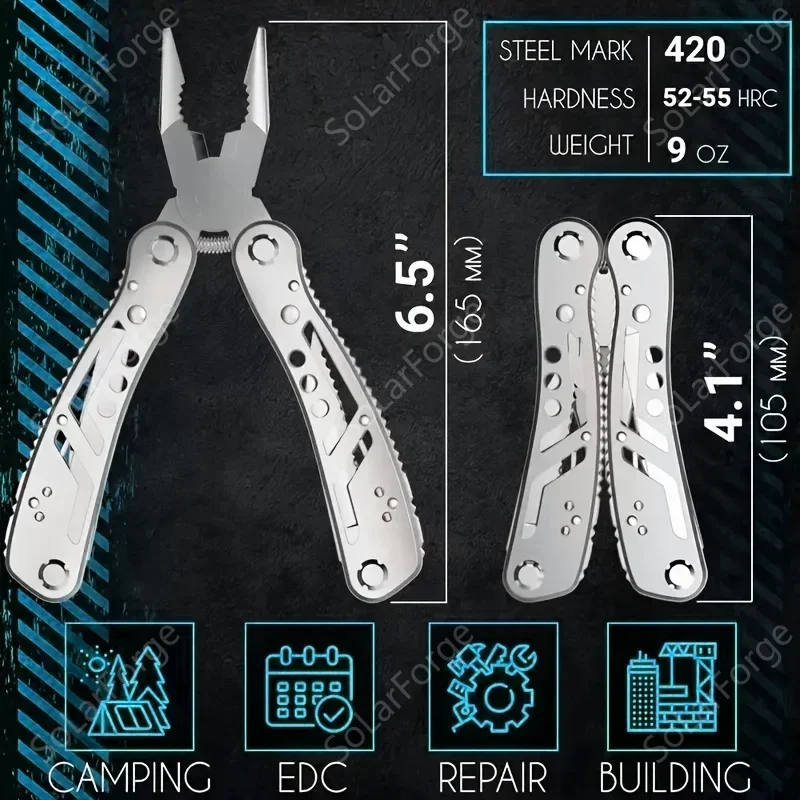 Multitool 24in1 With Mini Tools Knife Pliers And 11 Bits Multi Tool All In One Multi Function Gear Camping Backpacking Survival
Multitool 24in1 With Mini Tools Knife Pliers And 11 Bits Multi Tool All In One Multi Function Gear Camping Backpacking Survival