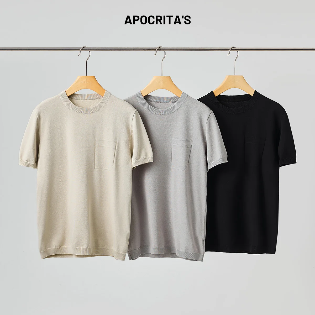 Men's Elastic Knitted ort Sve T-irt round Ne Casual Summer Faion Slim Fit Versatile Basic Top Polyester Blend
Men's Elastic Knitted ort Sve T-irt round Ne Casual Summer Faion Slim Fit Versatile Basic Top Polyester Blend
