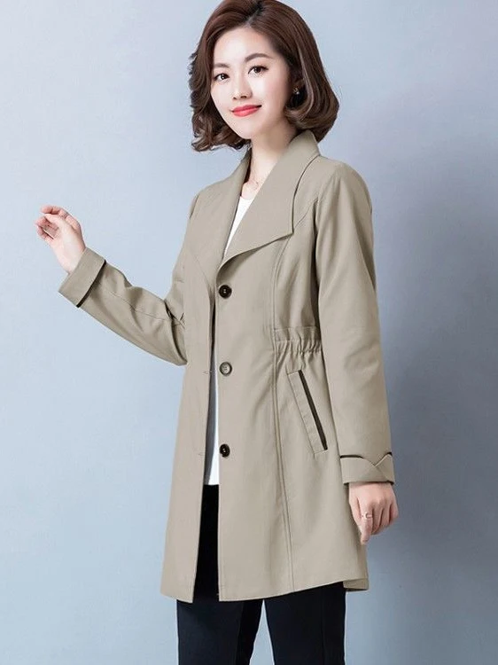 Brand New Mid-Length Jaet for Middle-Aged And ly Women Spring Autumn Korean Sle Loose Fit with kets High Waist
Brand New Mid-Length Jaet for Middle-Aged And ly Women Spring Autumn Korean Sle Loose Fit with kets High Waist