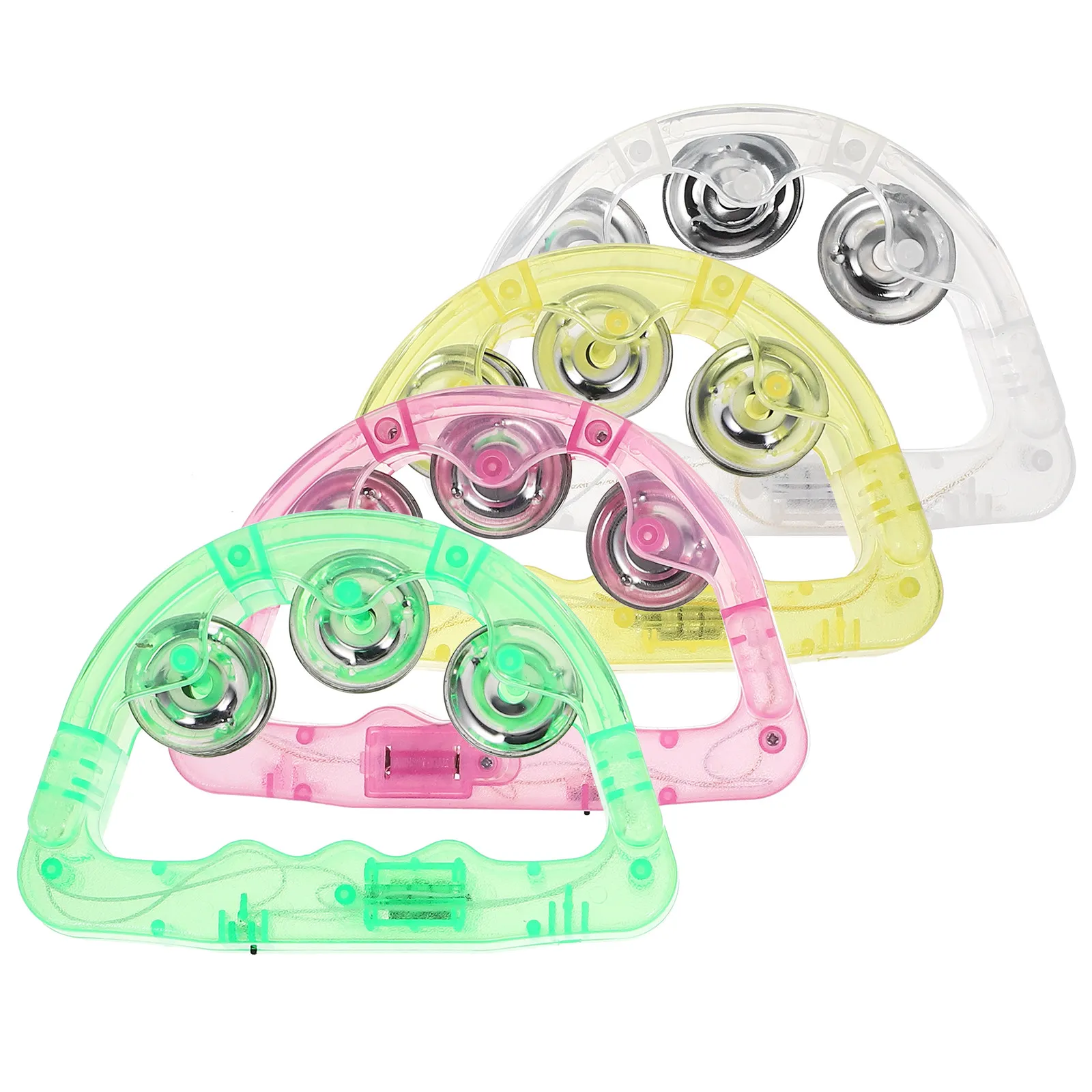8Pcs LED Light Tambourine Luminous Handbell Party Percussion Instrument for Evening Events Birthday
8Pcs LED Light Tambourine Luminous Handbell Party Percussion Instrument for Evening Events Birthday